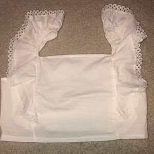 Shein White Crop Top